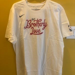 Philadelphia City of Brotherly Love Nike NBA tshirt XL Brand new